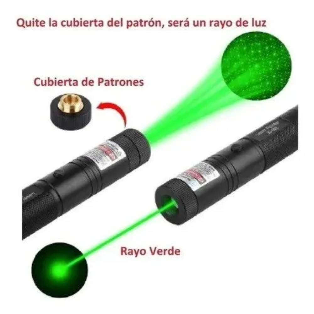 Miniatura 2 de Laser Punto Verde Potente Recargable